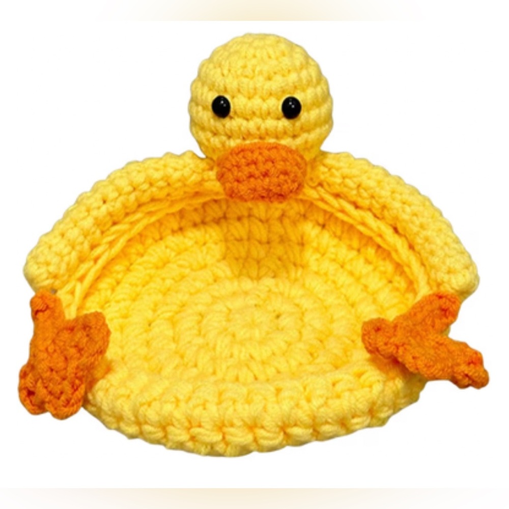 Handmade Crochet Duck Coaster